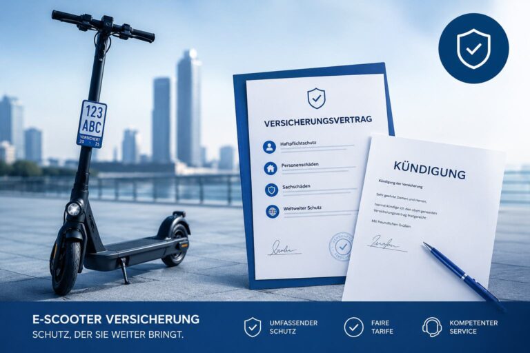 E-Scooter Versicherung kündigen und Anbieter wechseln